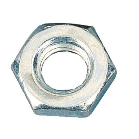 écrous hexagonaux hm bas acier zingué blanc classe 6 diamètre 10 mm