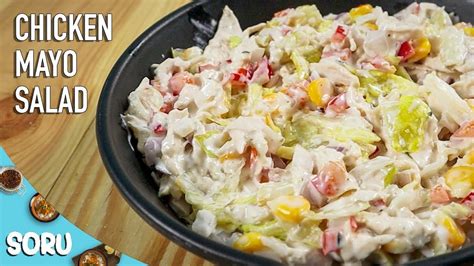 Chicken Mayo Salad Quick And Healthy Youtube