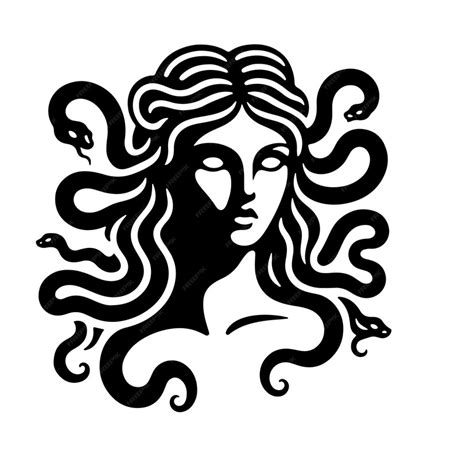 Simple medusa vector illustration | Premium AI-generated vector