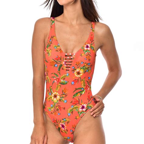 Maillot de bain une pièce orange Banana Moon Lemon Curve