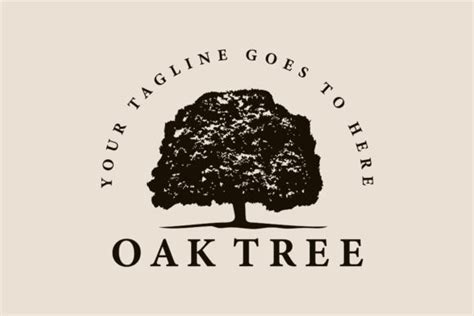 Oak Tree Vintage Logo, Icon and Symbol Graphic by Sypit08 · Creative ...