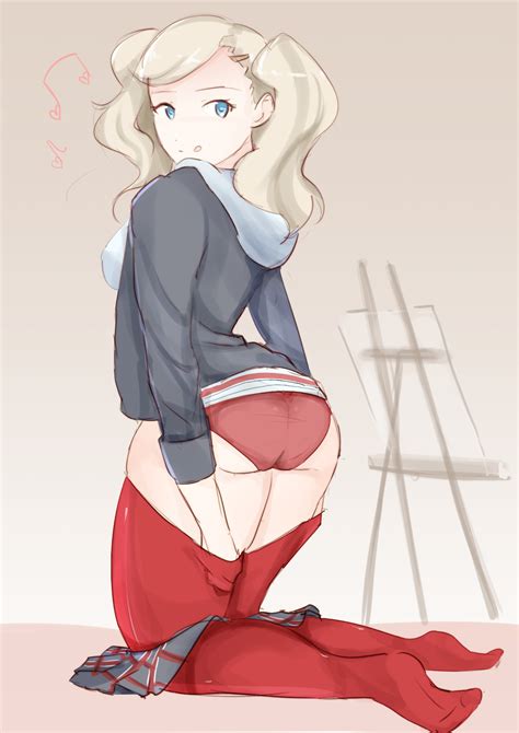 Rule 34 1girls 9 9bird Ann Takamaki Ass Big Ass Blonde Hair Blue Eyes Clothing Easel Female