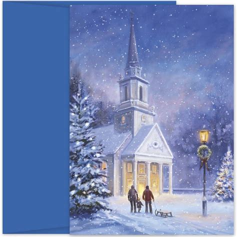 Snowy Church Card Set | The Christmas Loft