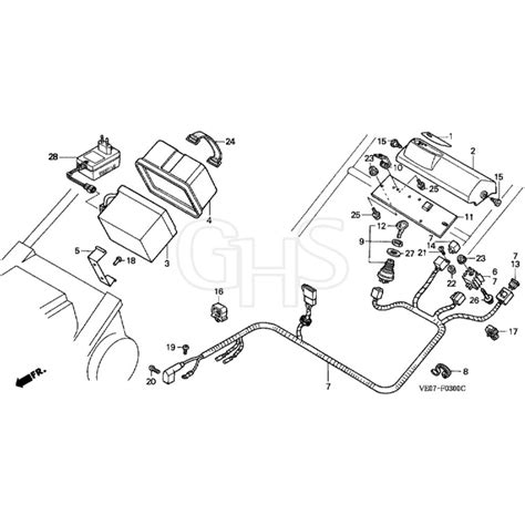 Honda HRB475K3 HME MZAZ 8300001 9999999 Wire Harness Battery