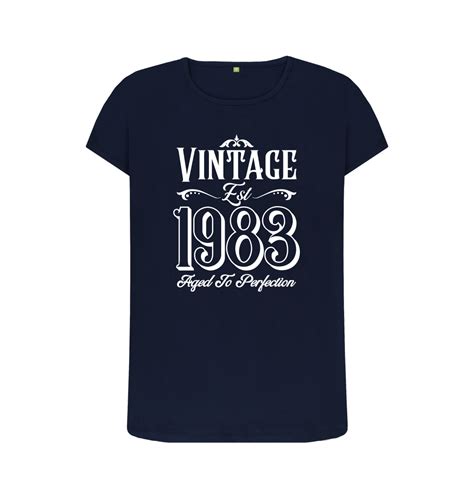 40th Birthday Womens T Shirt Vintage 1983 Aged To Perfection