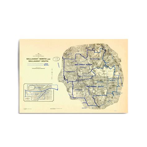 1956 Map of Ballarat North and Ballarat South – Vintage Maps