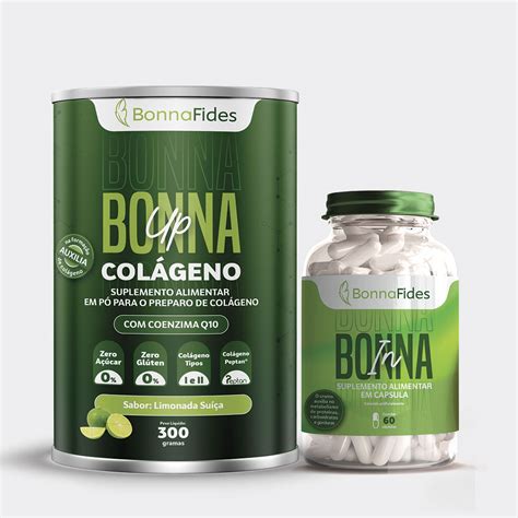 Kit Colágeno em Pó 300g Limonada Suíça Suplemento Alimentar 60cps