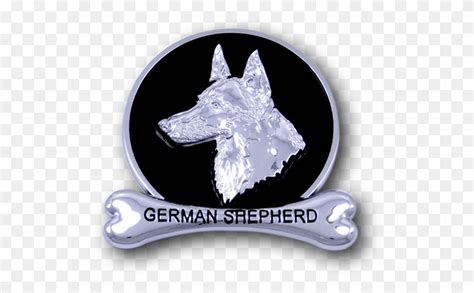 Old German Shepherd Dog Aluminium Diamond Gemstone Hd Png Download