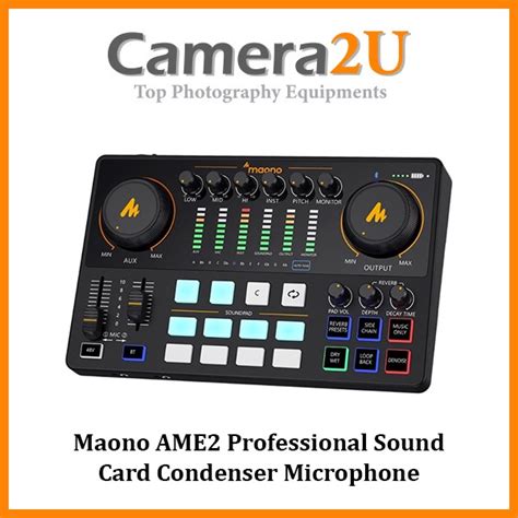 READY STOCK Maono AME2 AME2A Professional Sound Card Condenser