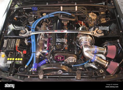 Modified High Performance Japanese Nissan Skyline RB26DETT Engine With