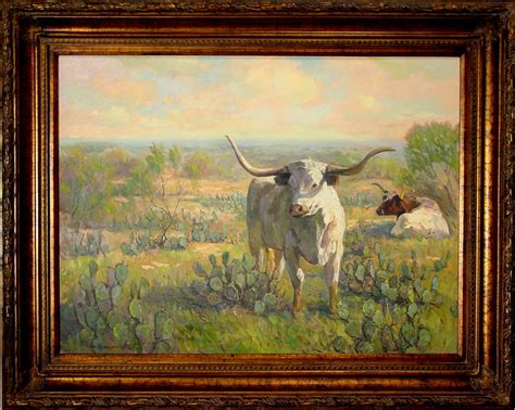 Eric Harrison Longhorn 25 Texas Art Vintage Texas Paintings