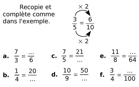 Les Fractions Exercices Maths Me Sixi Me Imprimer Et