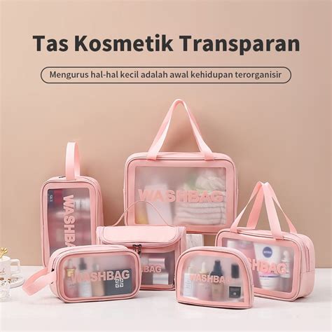 Jual Waterproof Washbag Tas Kosmetik Transparan Washbag Dompet Kosmetik