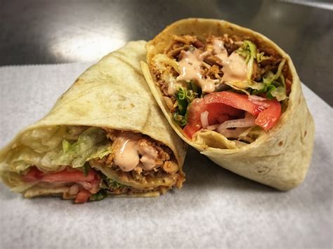 Buffalo Smoked Chicken Wrap Bowsers Restaurant