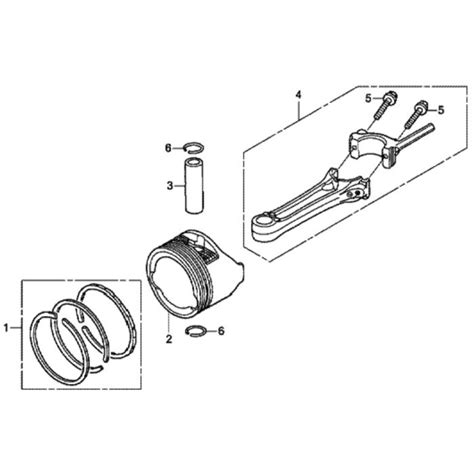 Piston For Honda Hrx C Qxe Lawn Mower L S Engineers