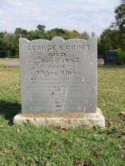 George S Croft 1845 1885 Find a Grave äreminne