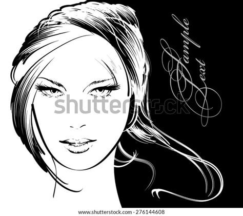 Beauty Girl Face Stock Vector Royalty Free 276144608 Shutterstock