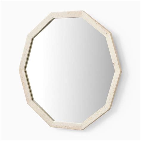 Thin Frame Travertine Wall Mirror West Elm Australia