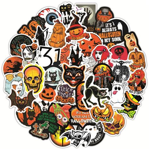 Halloween Pumpkin Ghost Horror Graffiti Stickers – All Halloween Costumes