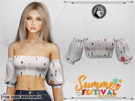 The Sims Resource Aurora Summer Festival Top