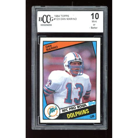 Dan Marino 1984 Topps 123 BCCG 10 Pristine Auction