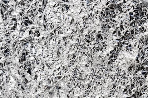 Premium Photo Silver Crumpled Shiny Metallic Paper