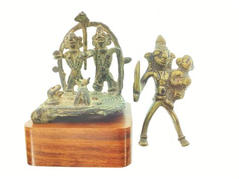 Lot 2 Antique African Ashanti Bronze Figures