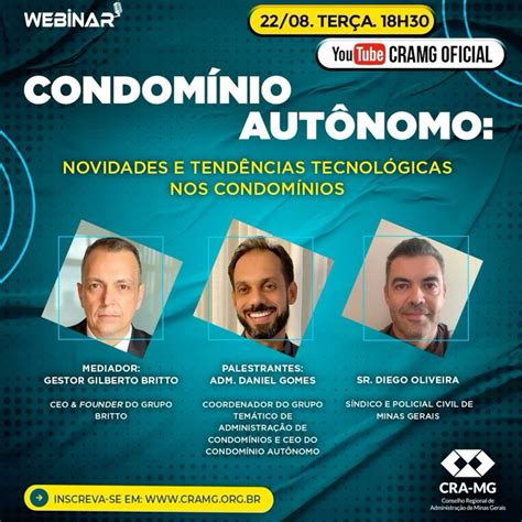 No Dia Ter A Feira S H O Cra Mg Apresenta O Webinar