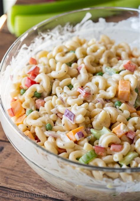 Simple Macaroni Salad Recipe I Wash You Dry