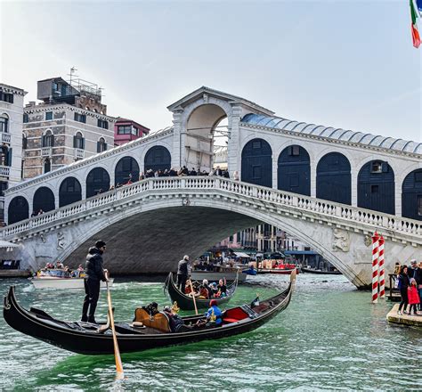 The Rialto Bridge in Venice Italy