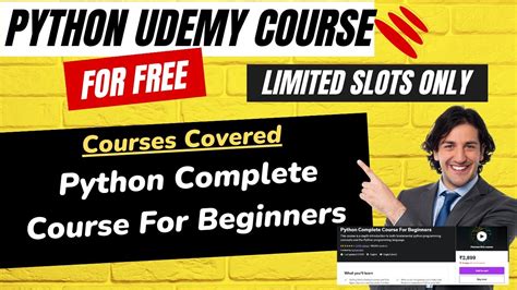 Free Udemy Course Access Python Complete Course For Beginner For Free