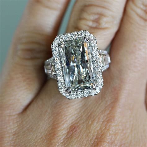 EGL Certified 9.03ct Radiant Cut Diamond Engagement Ring - Boca Raton