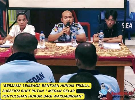 Gandeng LBH Trisila Rutan Kelas I Medan Adakan Penyuluhan Hukum TambunPos