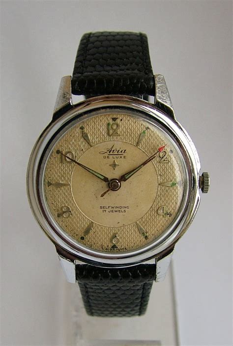 Gents 1950s Avia De Luxe Automatic Wrist Watch 307104