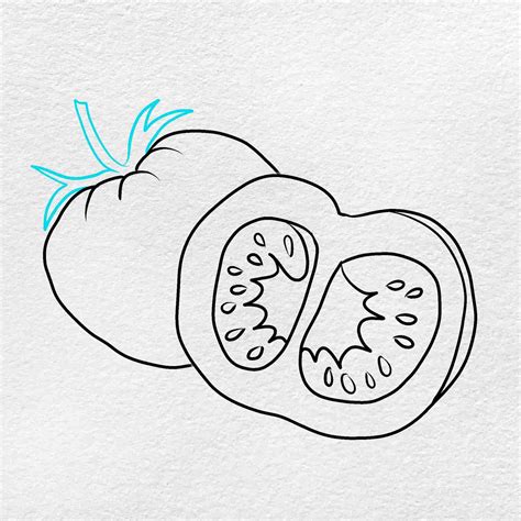 Tomato Drawing for Kids - HelloArtsy