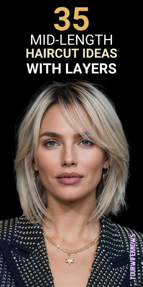 Get Inspired By These 35 Gorgeous Mid Length Haircuts With Layers