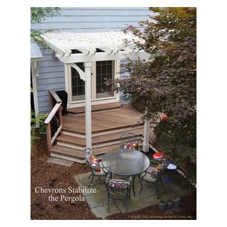 Winchester MA Deck And Pergola Combination Outdoor Living Space