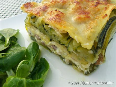 Lasagnes Aux Courgettes Champignons Et Ricotta Maman Tambouille