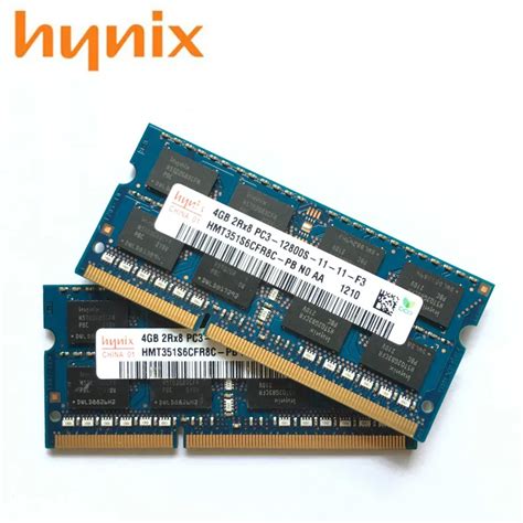 Hynix Chipset 4GB 2Rx8 PC3 12800S DDR3 1600Mhz 4gb Laptop Memory