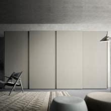 Land Wooden Sliding Wardrobe With Grooves Armadio Scorrevole Porte