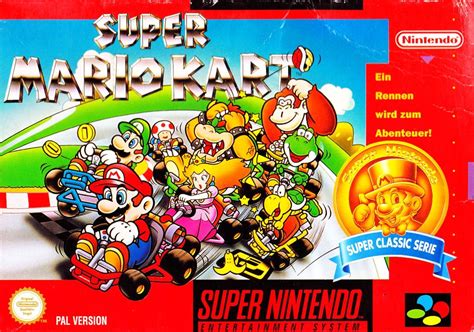 Super Mario Kart (1992) SNES box cover art - MobyGames