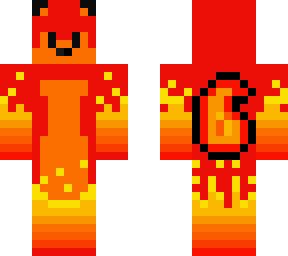 fire wolf NightWolf | Minecraft Skin