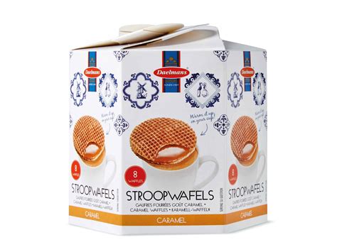 Daelmans Caramel Stroopwafels in Hexa Box per single & box