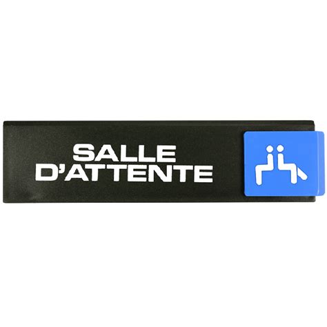 Plaquette Salle D Attente Europe Access 175x45mm Novap