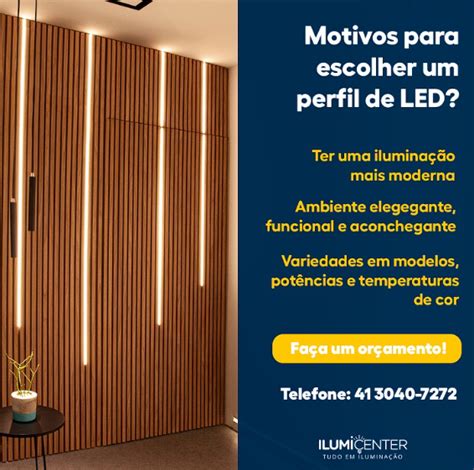 Perfil De Led Ilumicenter Bassani Calegari Ilumina O