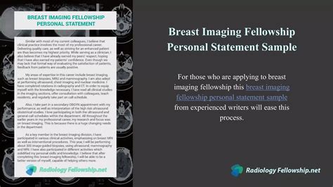 15 Best Radiology Program Application Documents Samples Ppt