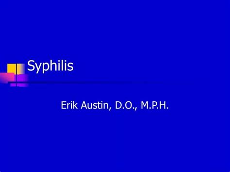 Ppt Syphilis Powerpoint Presentation Free Download Id1311448