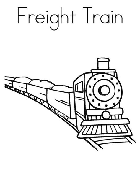 Freight Train Coloring Pages - Coloring Pages