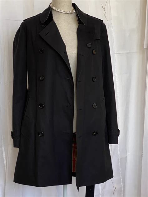 Neu Schwarzer Trenchcoat Von Burberry Vintage Charme