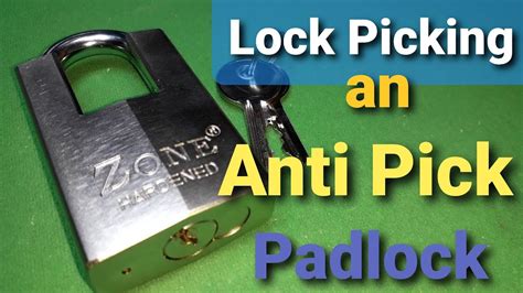 Lock Picking An Anti Pick Zone Padlock Youtube